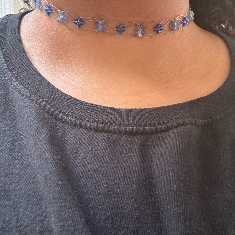 Vintage 90’s Blue Choker Necklace